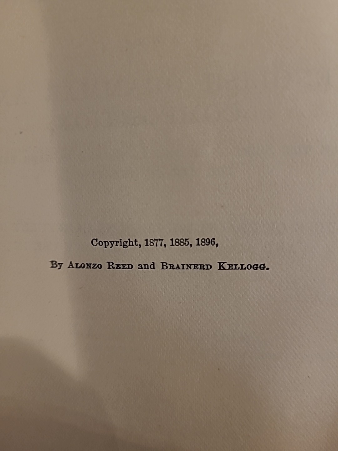 Vintage Higher Lessons In English 1906 English Grammer-Reed & Kellogg
