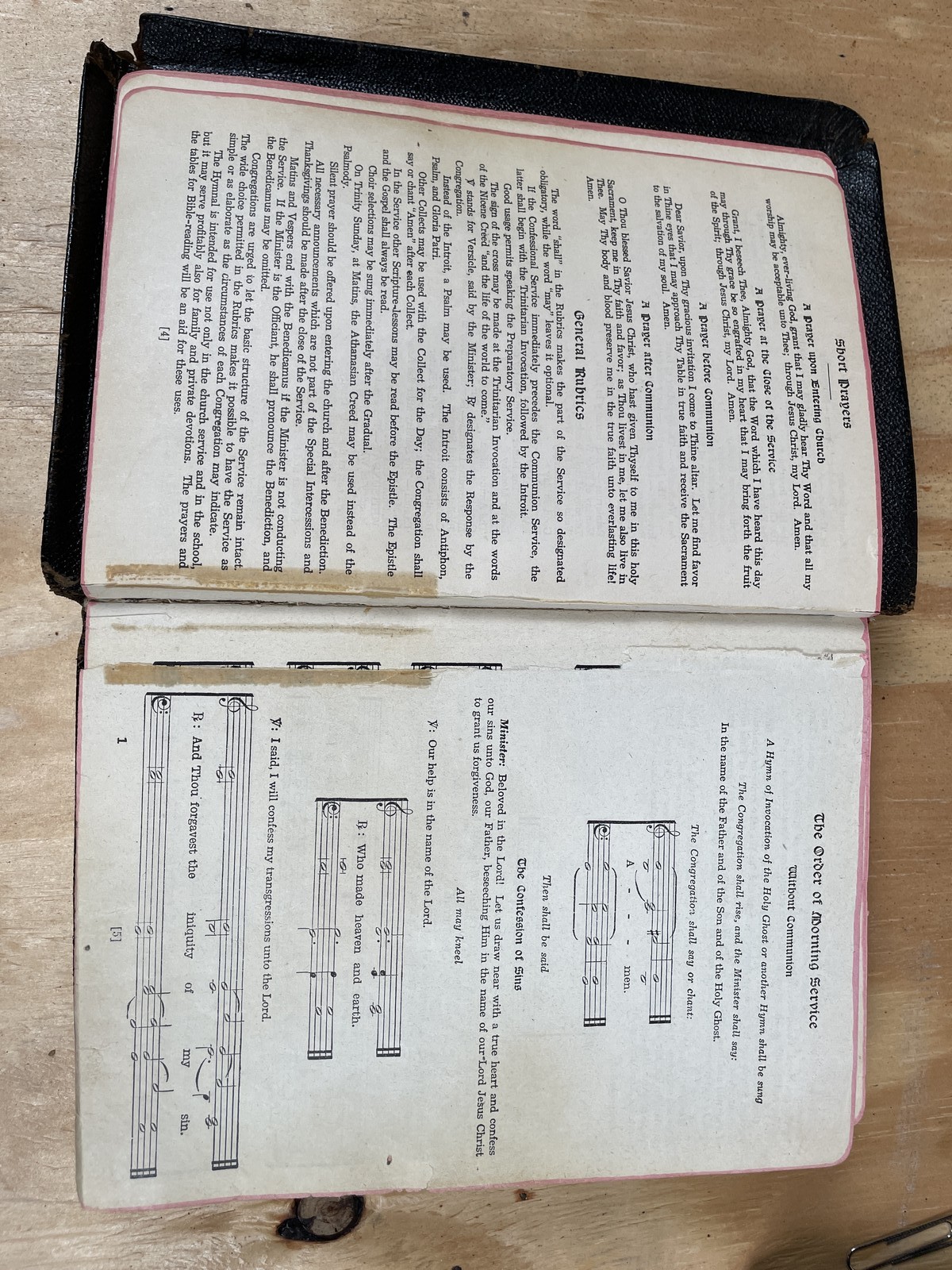 The Lutheran Hymnal Concordia Publishing House Bonded Leather 1941