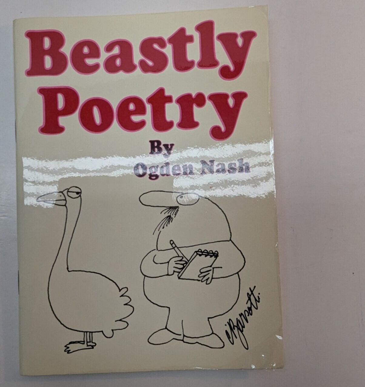 Beastly Poetry Ogden Nash Paperback Independent Publishing Indie Art Hallmark 60