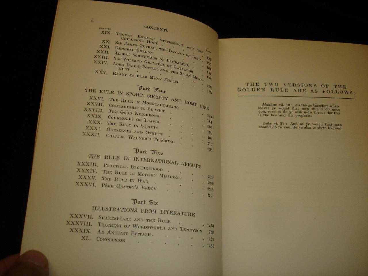 1933 A Book Of The Golden Rule by Jane T Stoddart spirituality world religions
