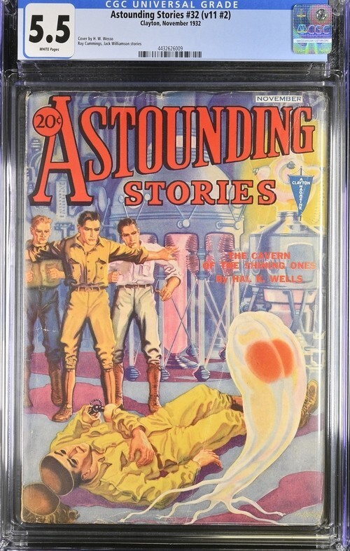Astounding Stories 1932 November, #32. CGC 5.5 FN- Pulp
