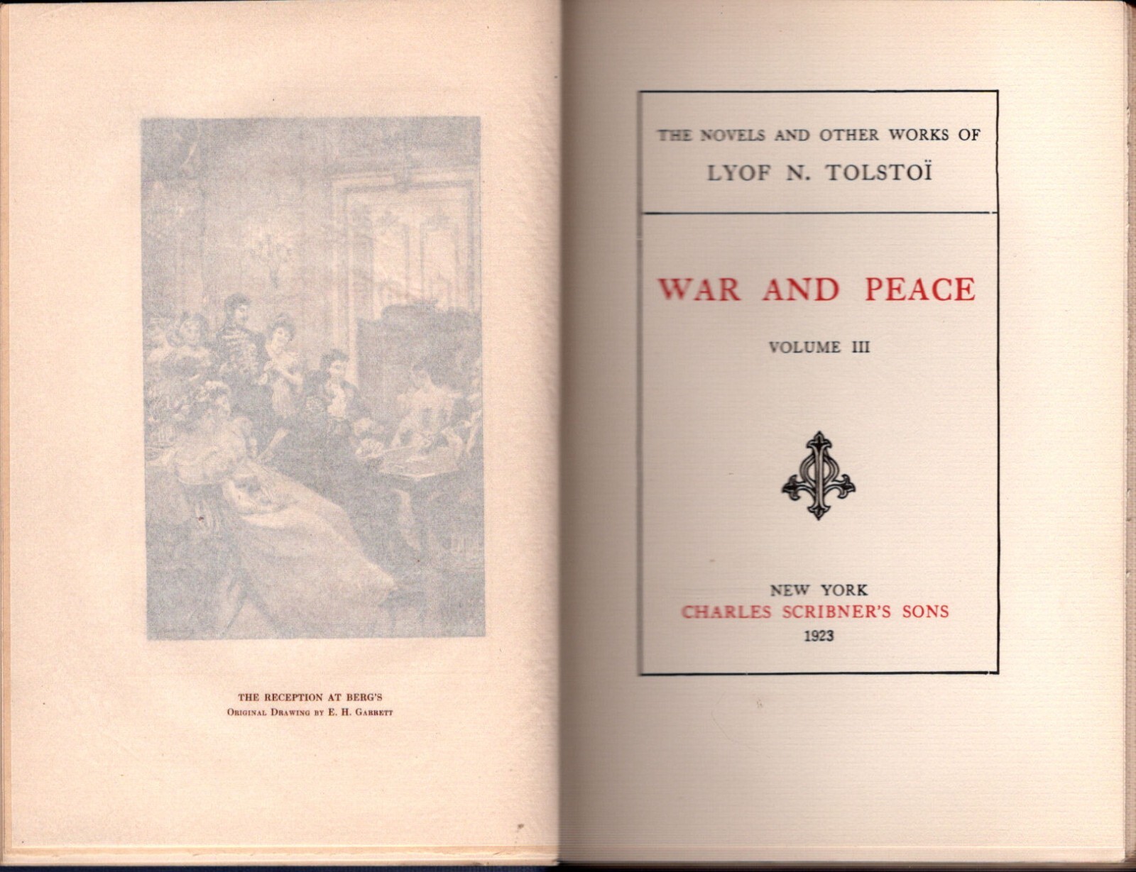 1923 THE WORKS OF LYOF N. TOLSTOI (LEO TOLSTOY) volumes 3, 5, 8, 9, 11
