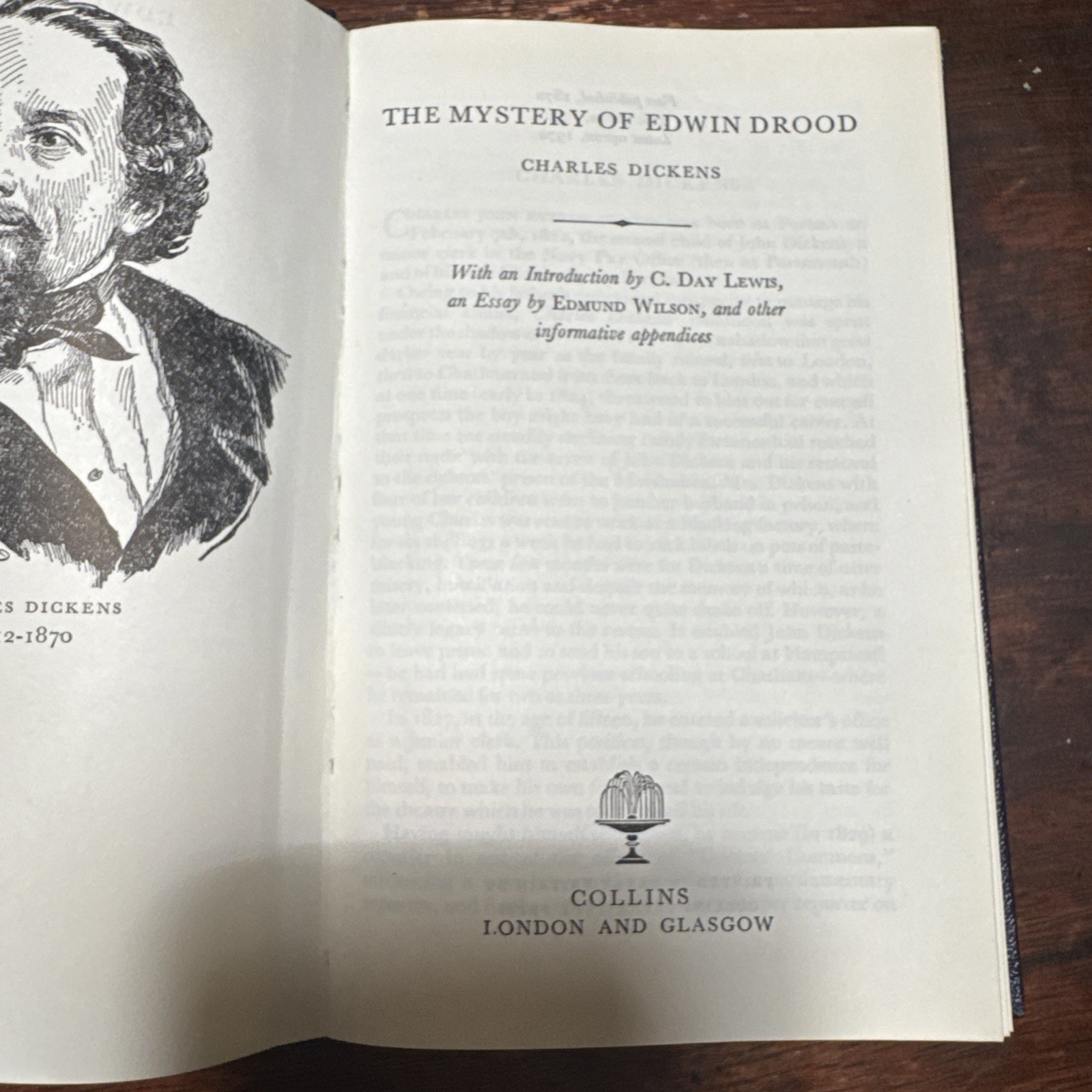 THE MYSTERY OF EDWIN DROOD by Charles Dickens. Collins 1970 Leather Feel. VGC