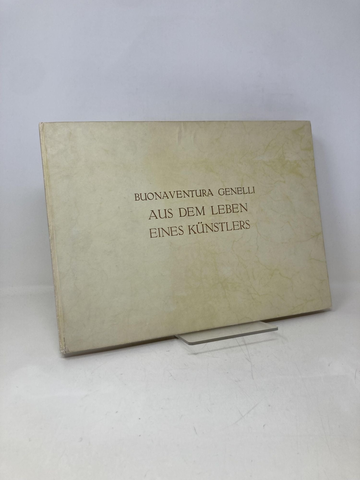 Buona Ventura Genelli Aus Dem Leben Eines Kunstlers by Ulrich Christoffel 1st Ed