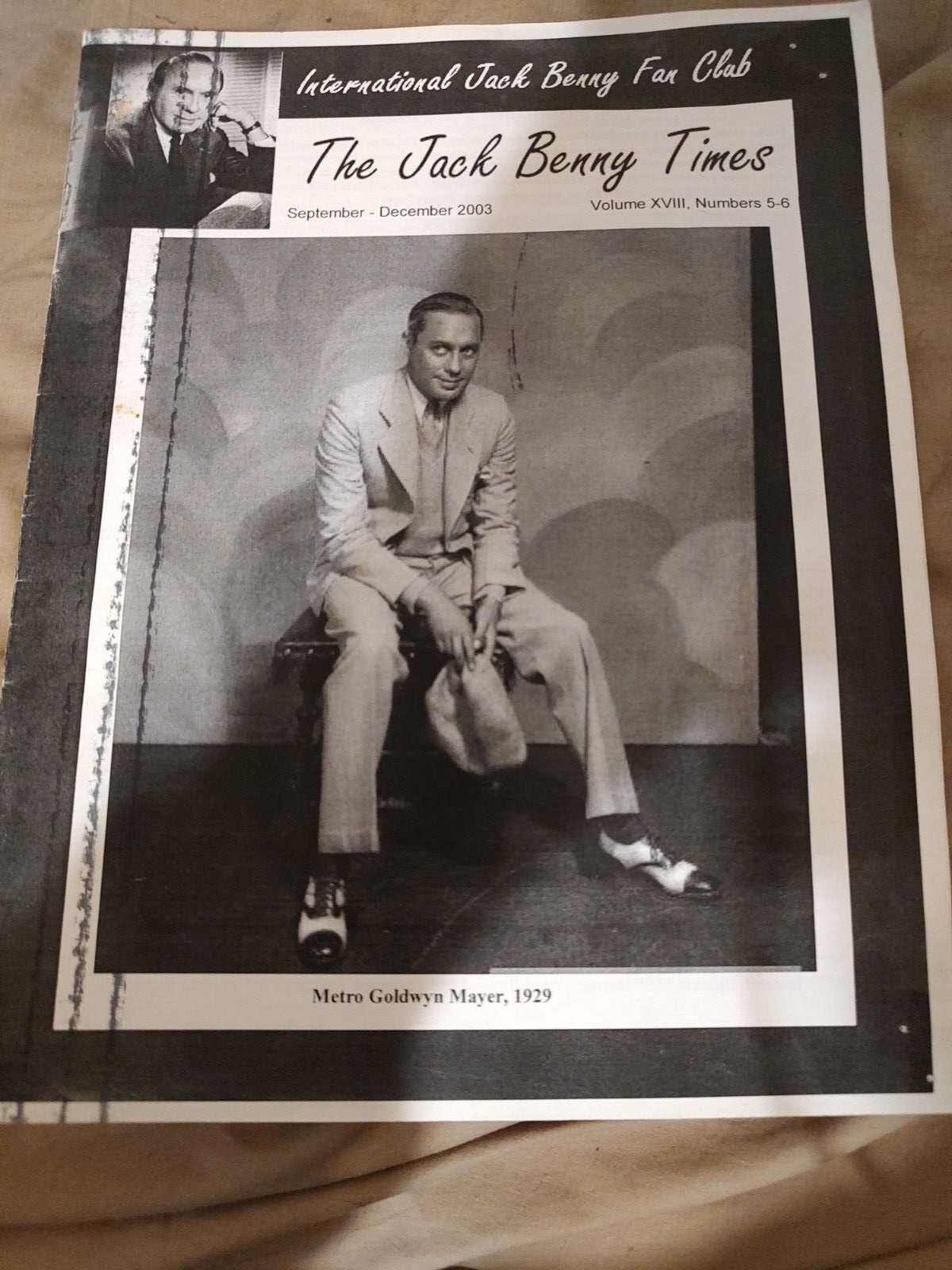 The Jack Benny Times September-December 2003 Volume XVIII Numbers 5 and 6