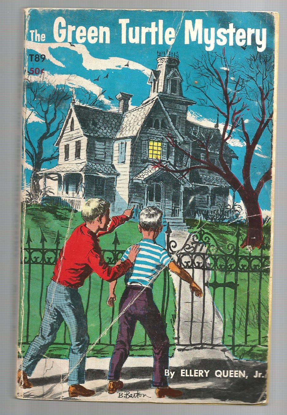 Vintage Children’s Scholastic Book THE GREEN TURTLE MYSTERY Ellery Queen Jr