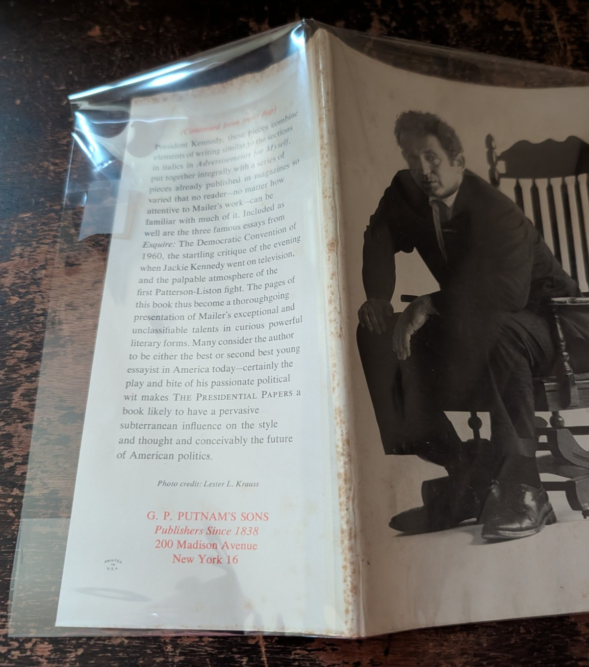 The Presidential Papers by Norman Mailer, 1963-GP Putnam’s Sons-HC-DJ-Mylar-310p