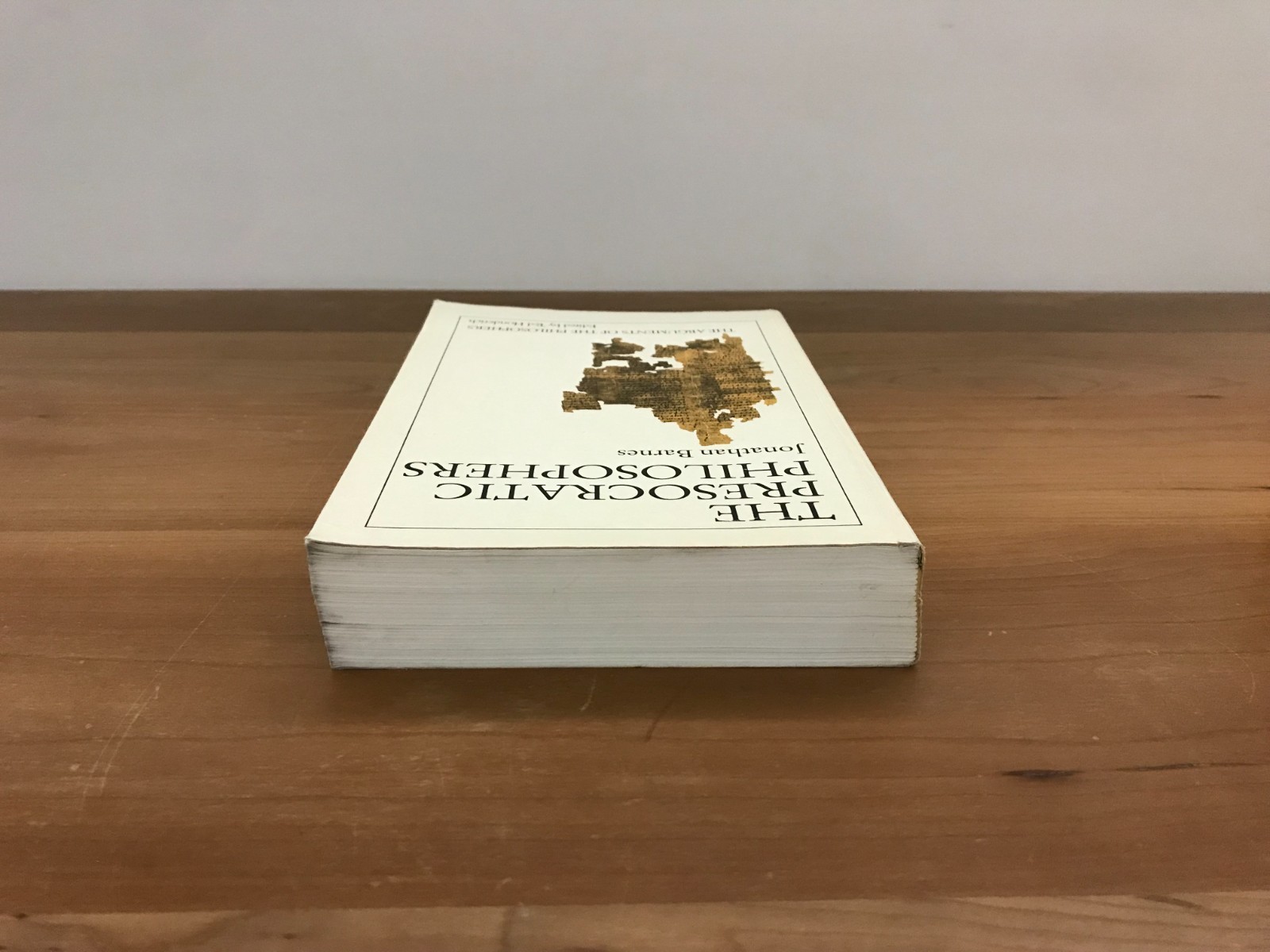 1982 Presocratic Philosophers by Jonathan Barnes Paperback Book