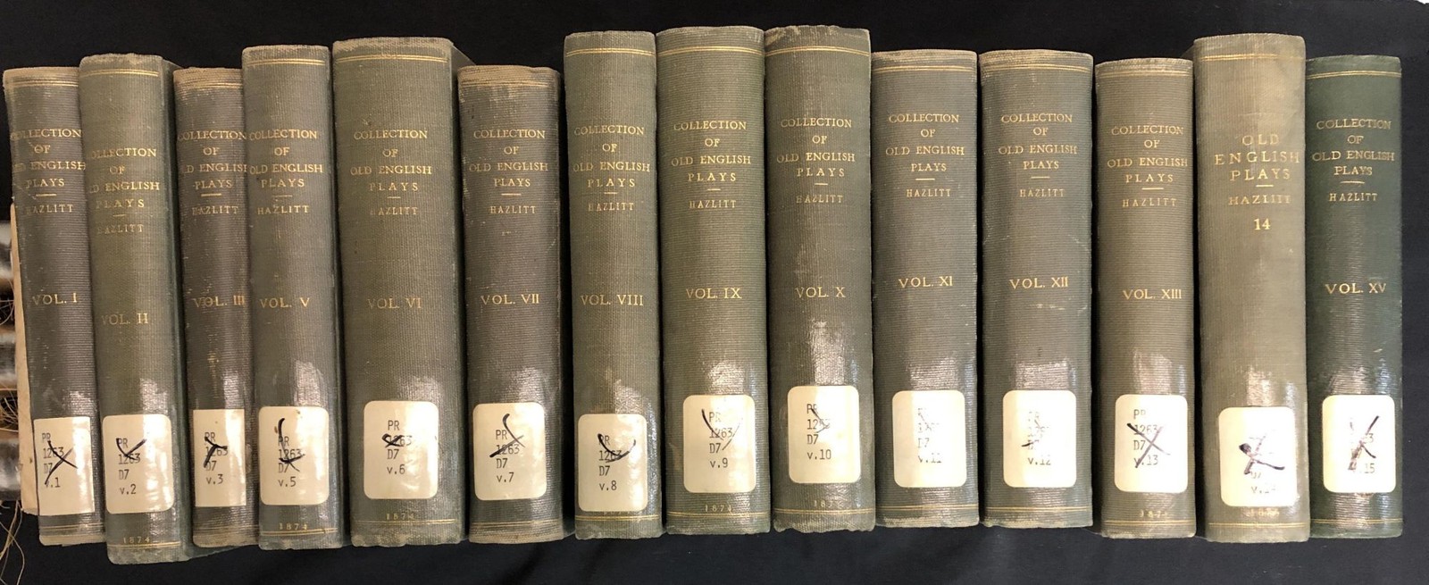 W Carew Hazlitt / Select Collection of Old English Plays Originally Published