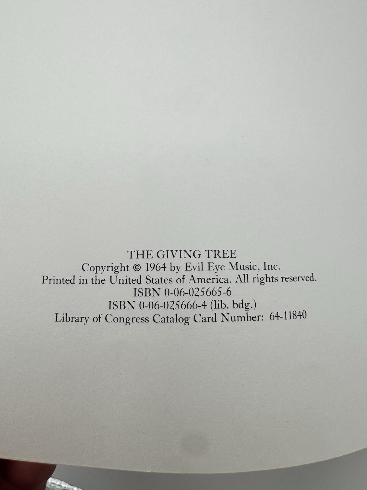 Shel Silverstein The Giving Tree HC w/ Dust Jacket Classic 1964