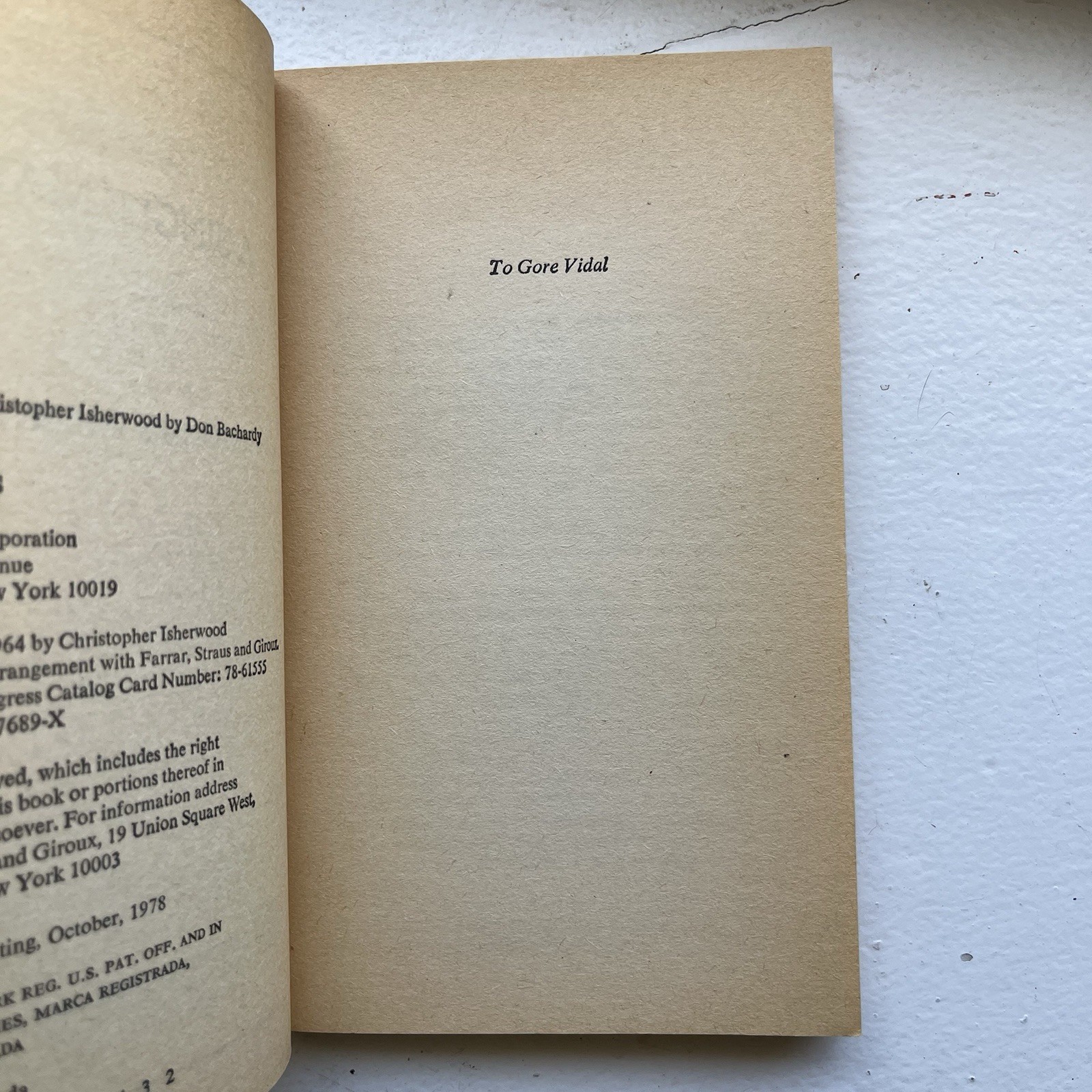 SIGNED A Single Man By Christopher Isherwood 1978 First Paperback Bard Printing