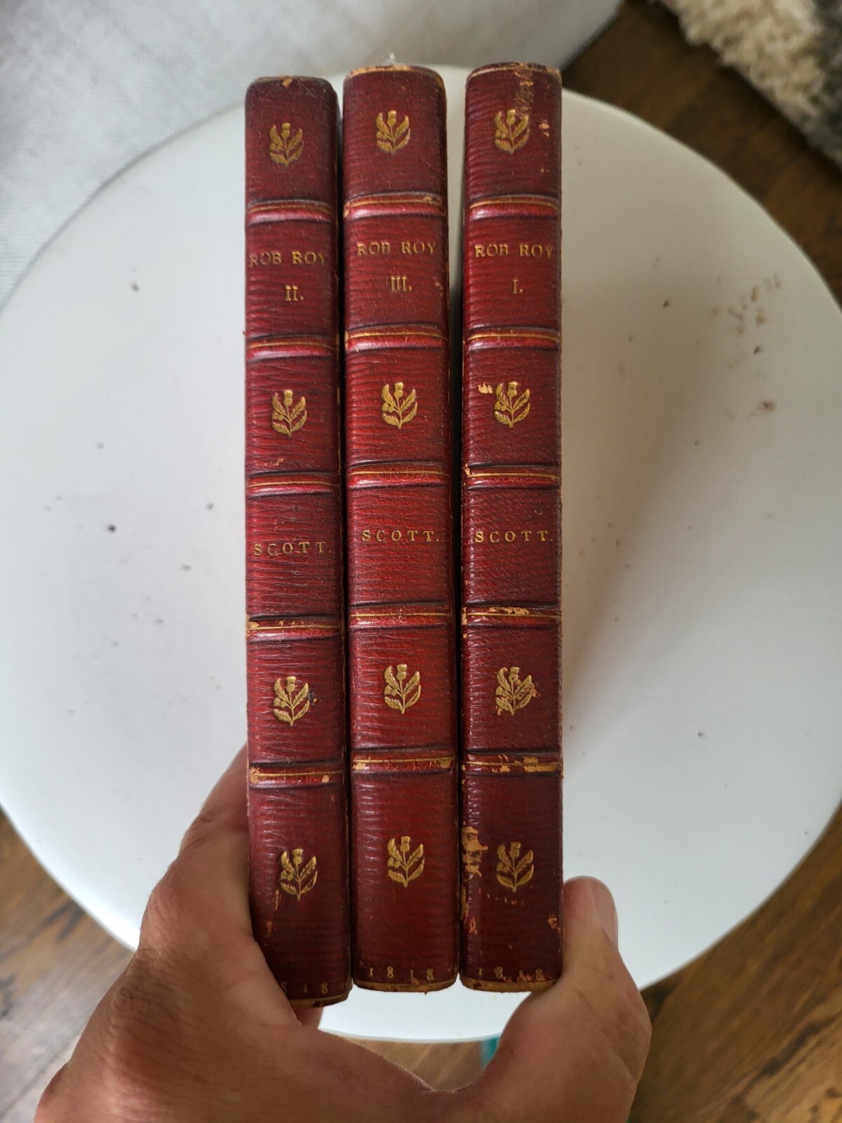 Rob Roy. Sir Walter Scott. 1st ed. 1818. 3vo partial leather