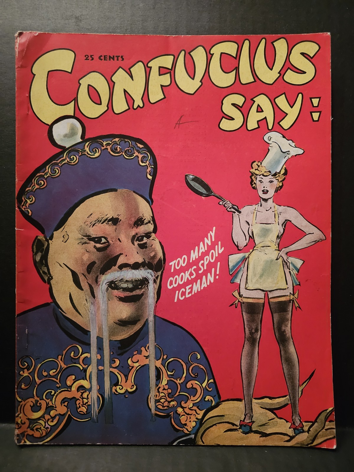 VTG 1940 „Confucius Say“ Antique pb Book Witty Humor Magazine Country Press VG