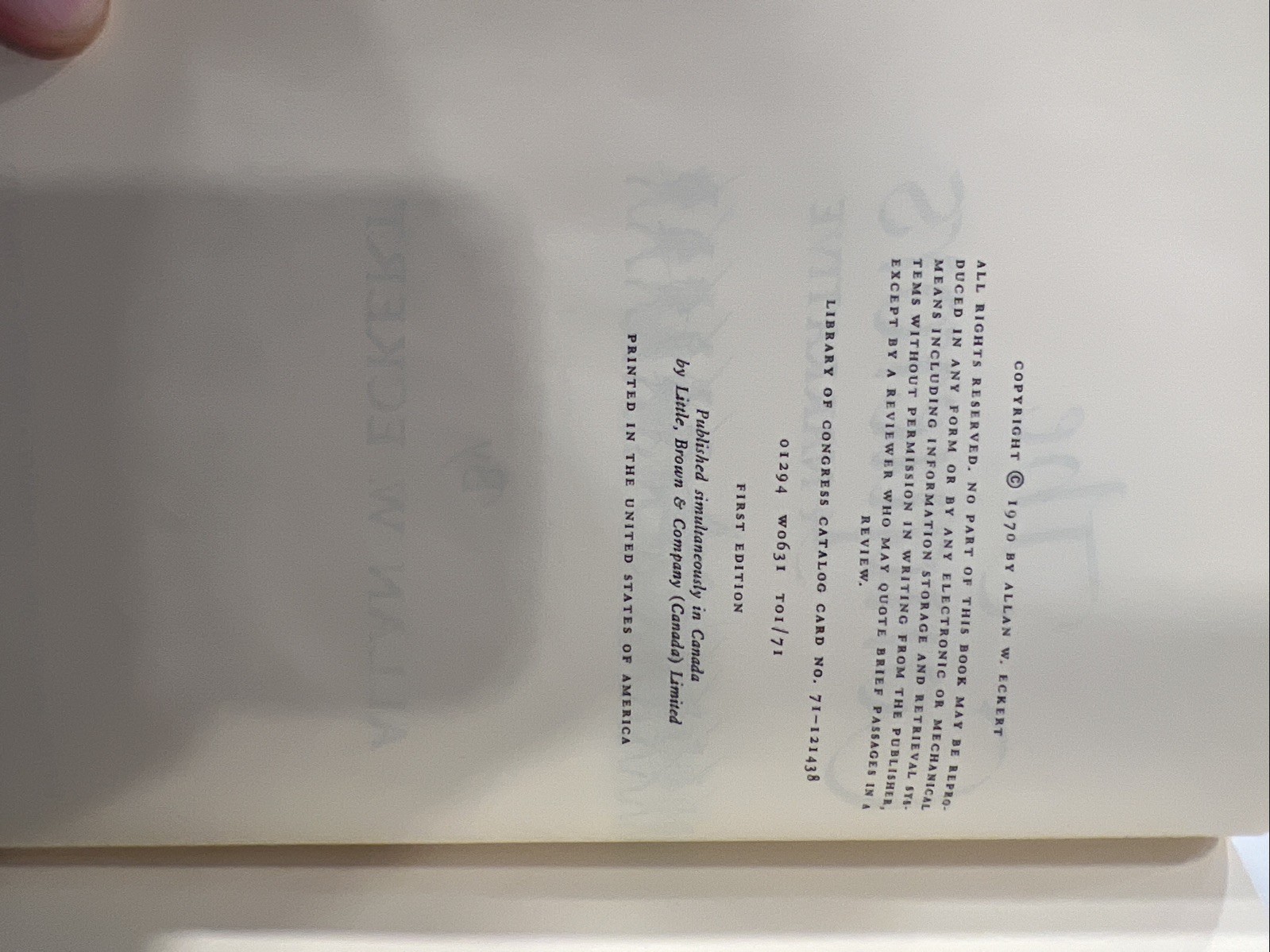 SIGNED 1st EDITION! The Conquerors by Allan W. Eckert Inscribed