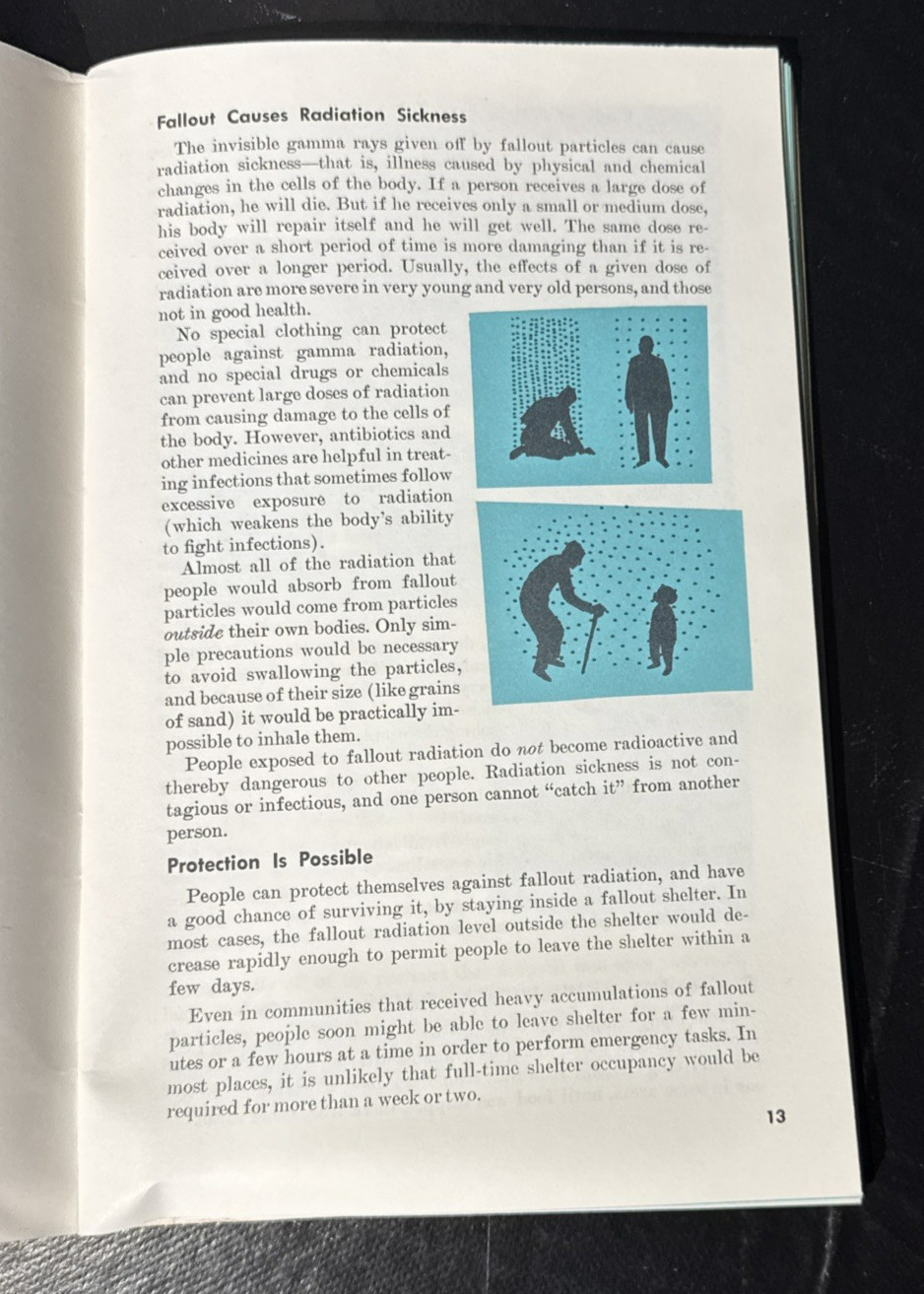 VTG 1968 Emergency book Nuclear Attack – Natural Disaster DOD Dept of Defense