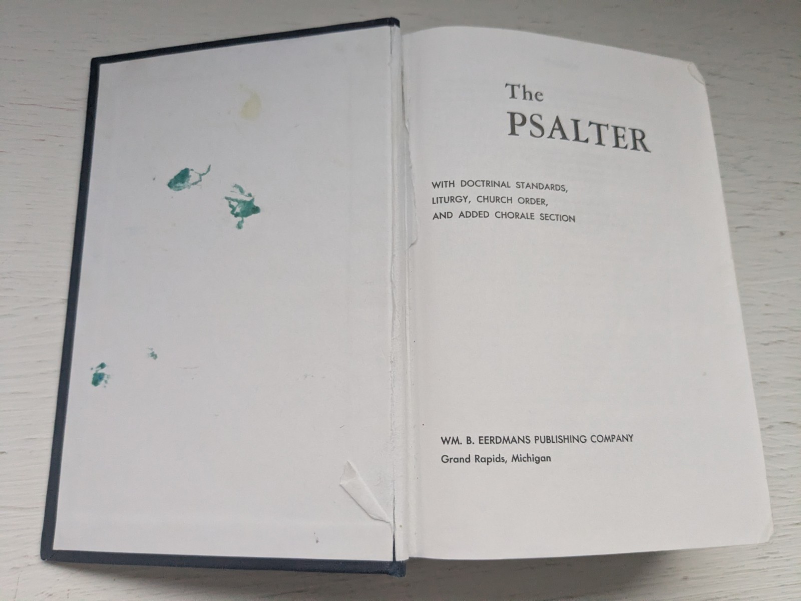The Psalter Compact Pocket W/ Doctoral Standards Netherlands Reformed 1991