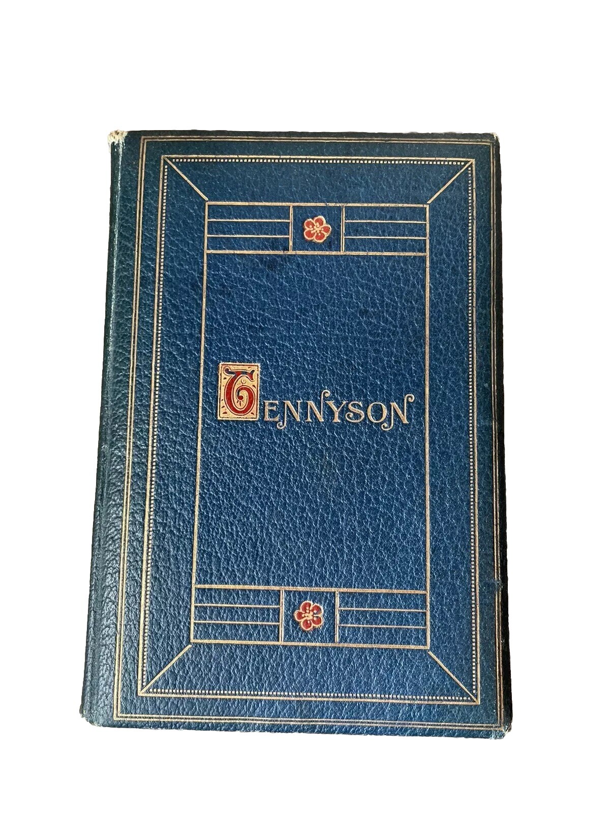 Amazing Poems Of Tennyson Oxford 1908 Leather Spine Gold gilt edge pages