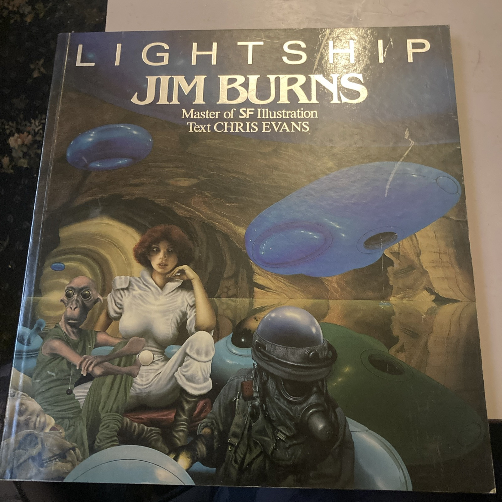 Lightship: Jim Burns Master Of SF Illustration- Chris Evans 1985 1st Paper Tiger