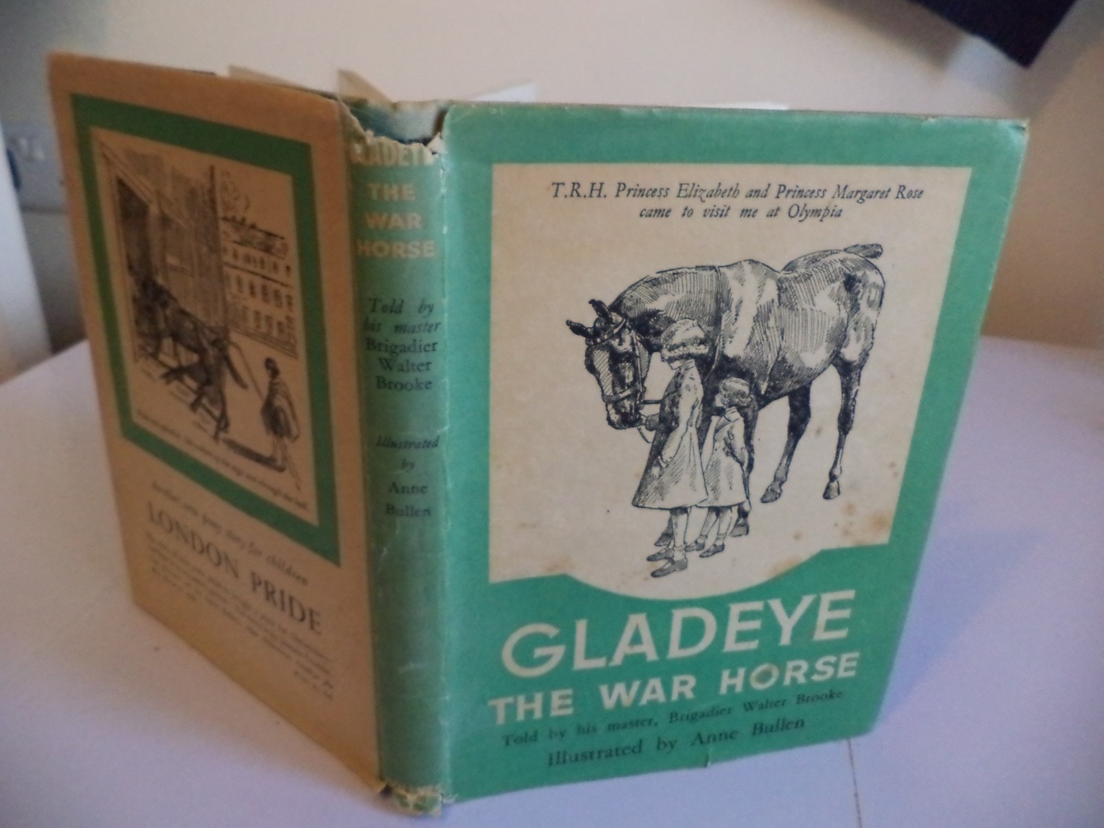 gladeye the war horse old vintage WW1 great war book walter brooke anne bullen