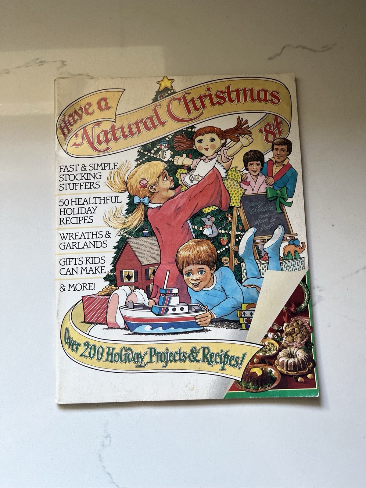 Vintage Have a Natural Christmas 1984 Book by Rodale Press Inc.