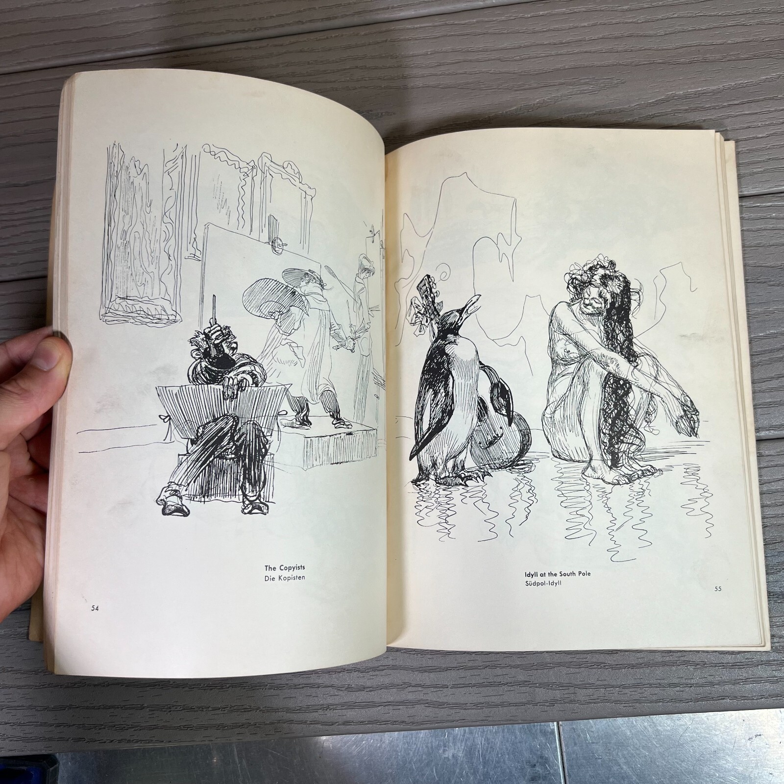 1961 Dover DRAWINGS OF HEINRICH KLEY 200 Drawings fantasy humor FIN DE SIECLE pb