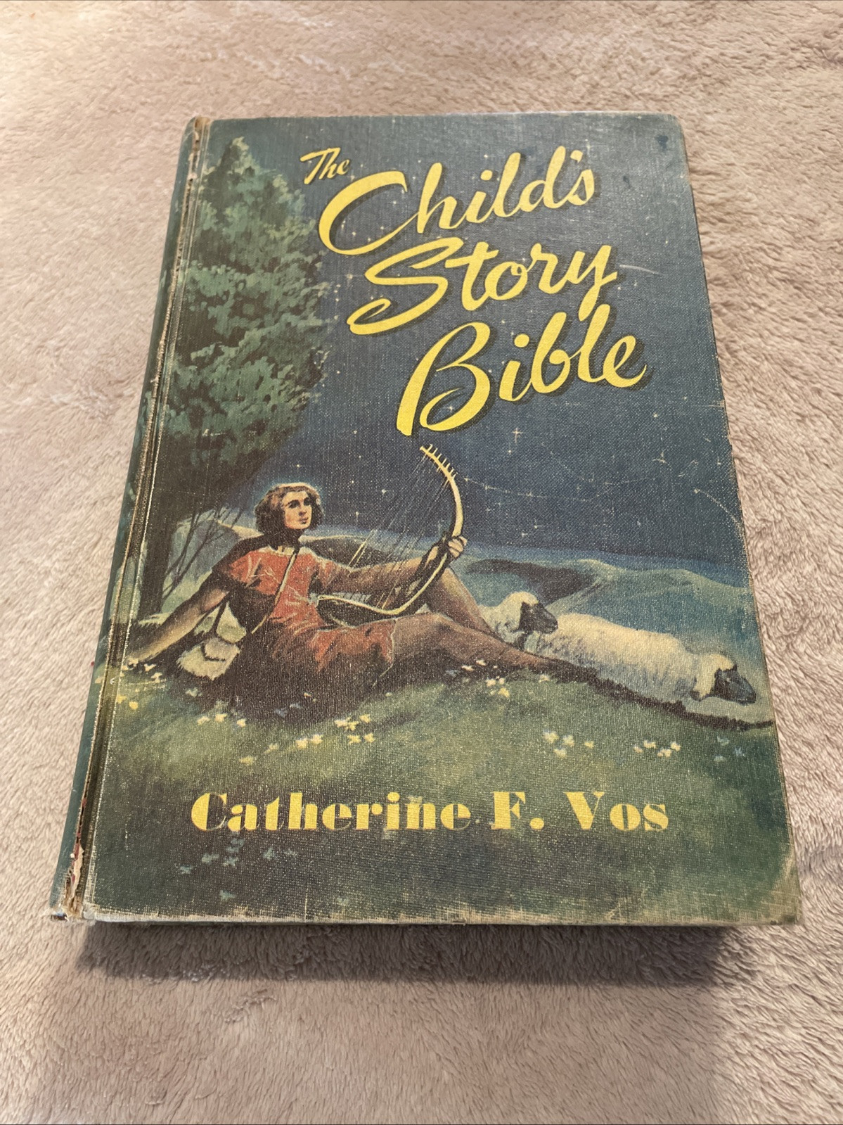 VTG The Child’s Story Bible HC By Catherine F. Vos 1956 Children Illistrations