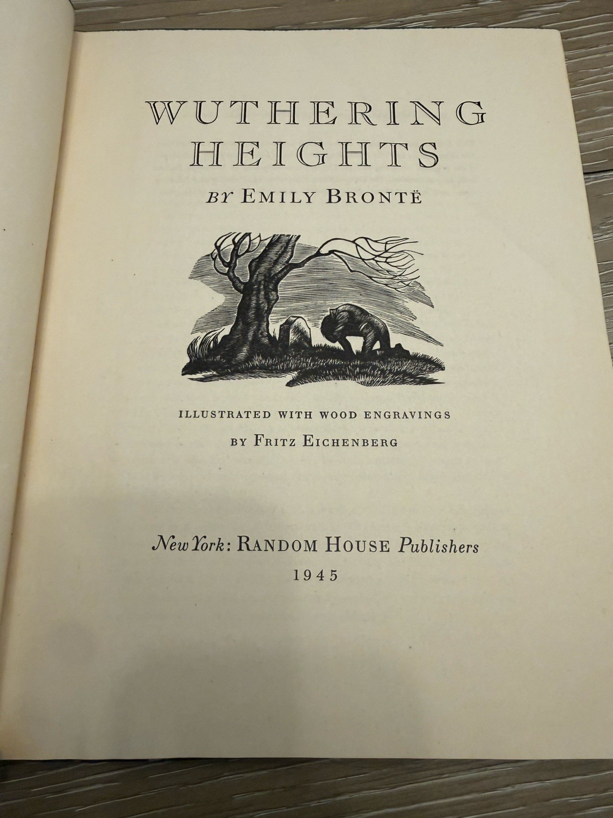 Two-volume set of Jane Eyre and Wuthering Heights, 1945 editions