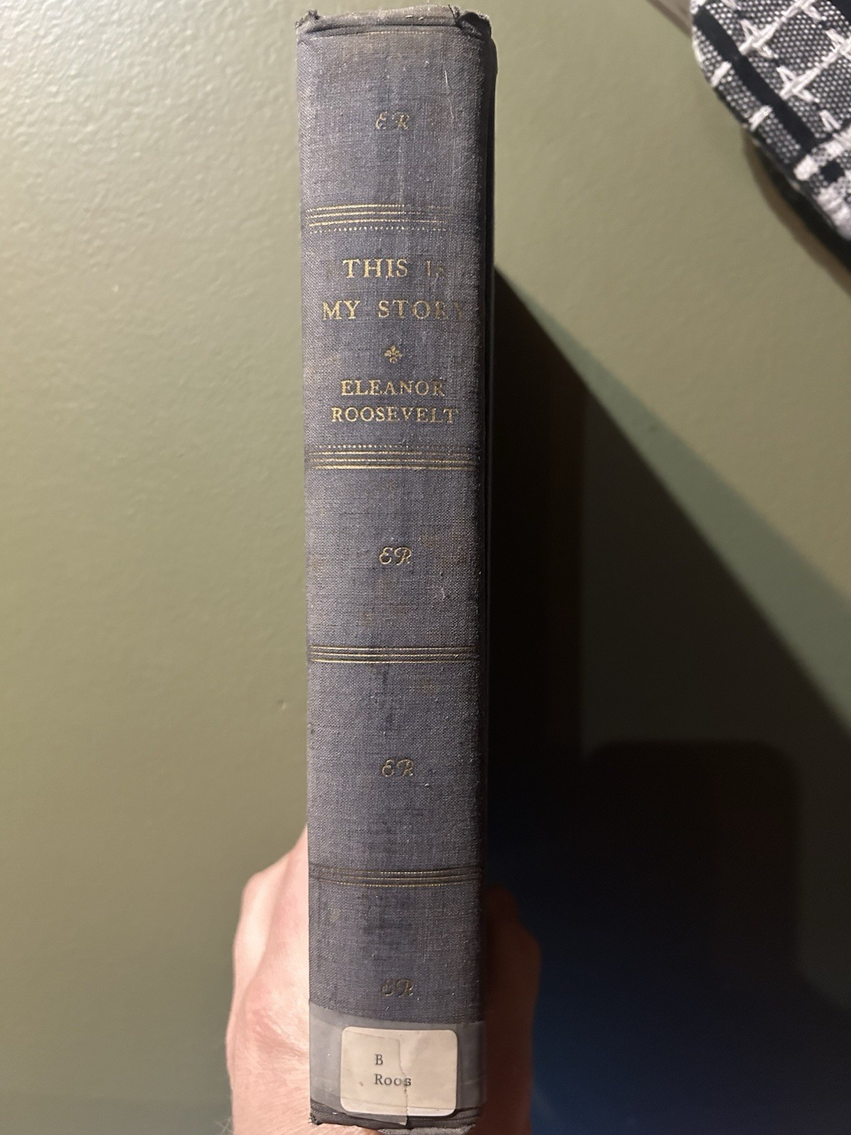 Eleanor Roosevelt This Is My Story 1937 Stated 5th Ed