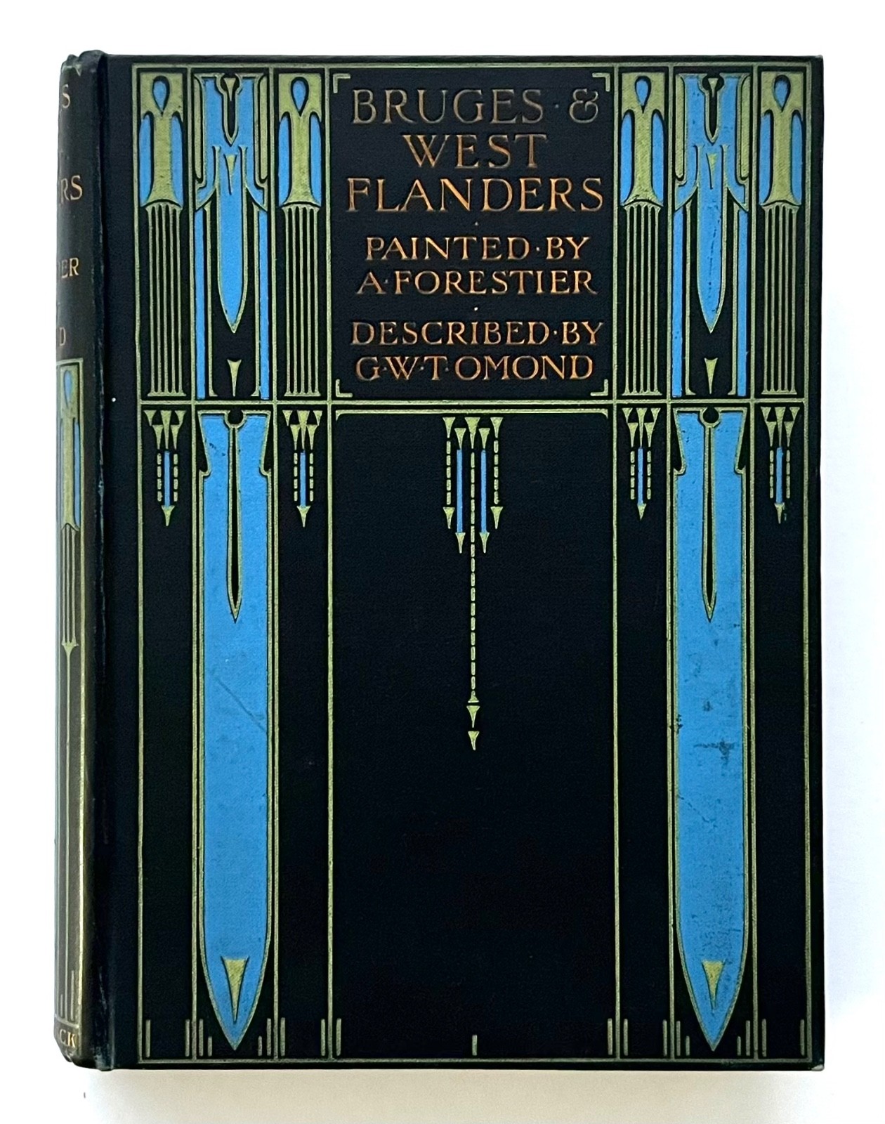 BRUGES AND WEST FLANDERS by Omond (1906) ILLUS. Amedee Forestier ART NOUVEAU