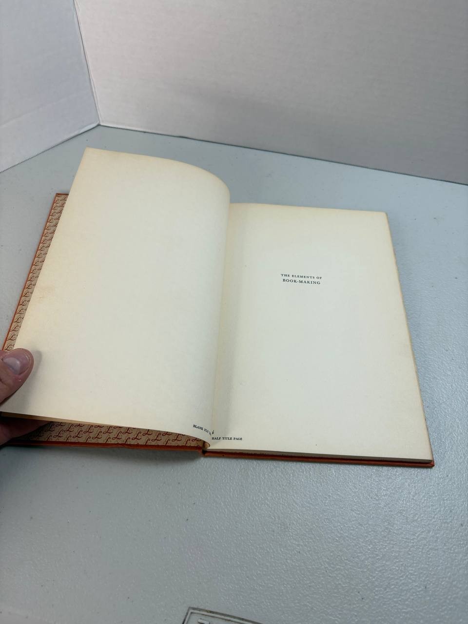 VINTAGE Linweave Association – The Elements of Book-Making 1935 w/ Sample Leaves