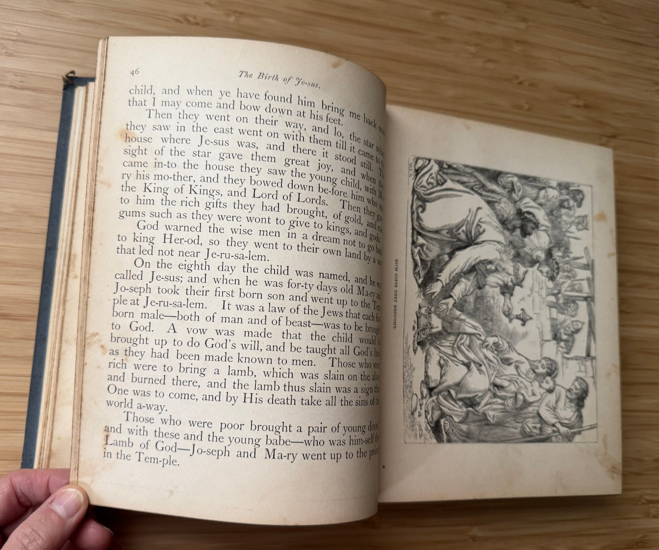 The Wonderful Story of Jesus 1890 200 Youth Children’s Christianity Art Bible
