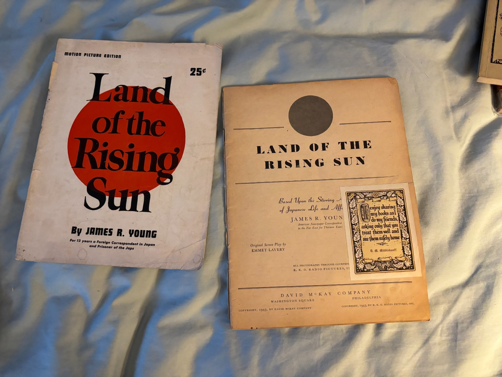 Behind the Rising Sun – large paperback booklet movie tie-in Good 1943 Margo