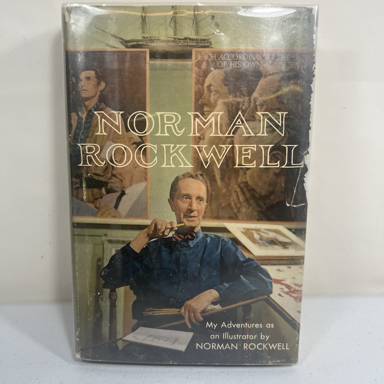 RARE 1960 Norman Rockwell My Adventures As An Illustrator 1st Ed HC Dust Jacket