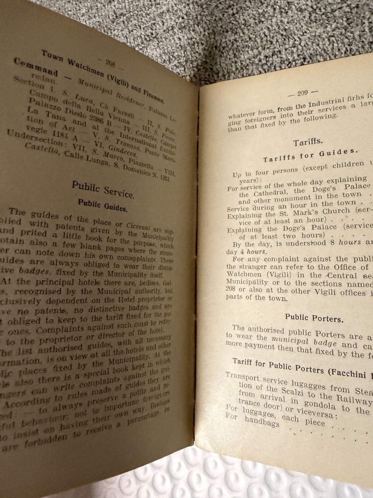 Venice and Neighbourhood Practical Guide for the Foreigner 1905 PB Vintage Trave