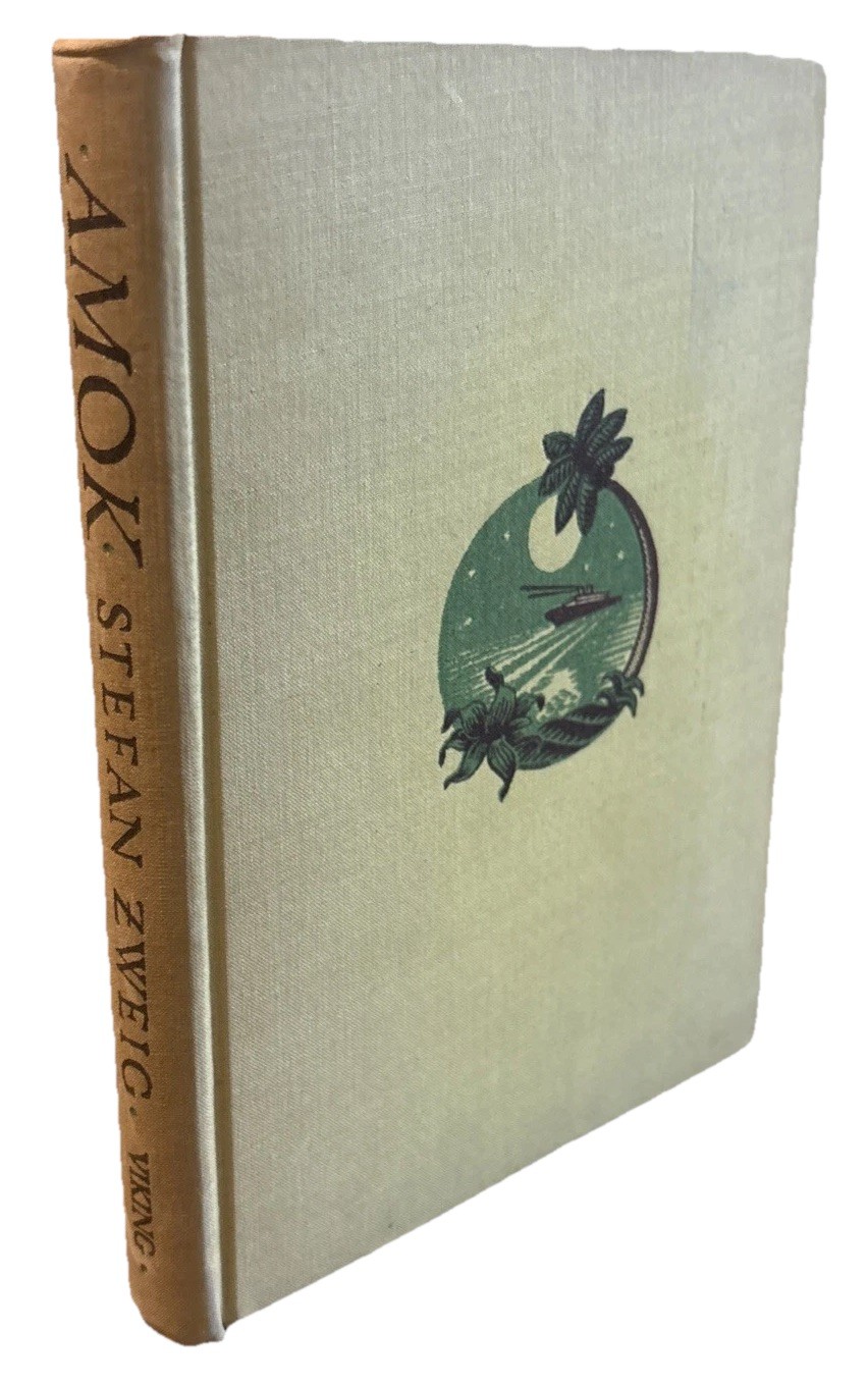 AMOK Stefan Zweig Viking Press First Edition Third Printing 1931 Good*
