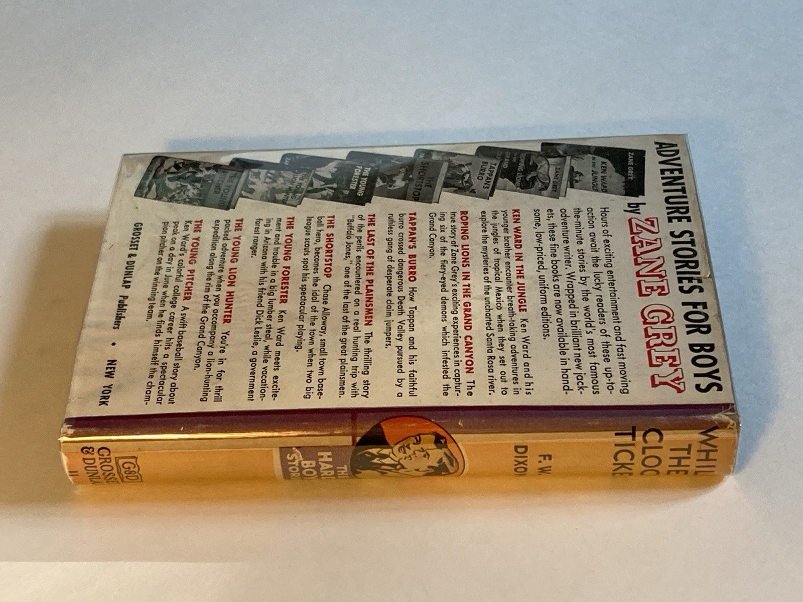 While the Clock Ticked by Dixon; 1932 Grosset & Dunlap Hardcover, VG / VG