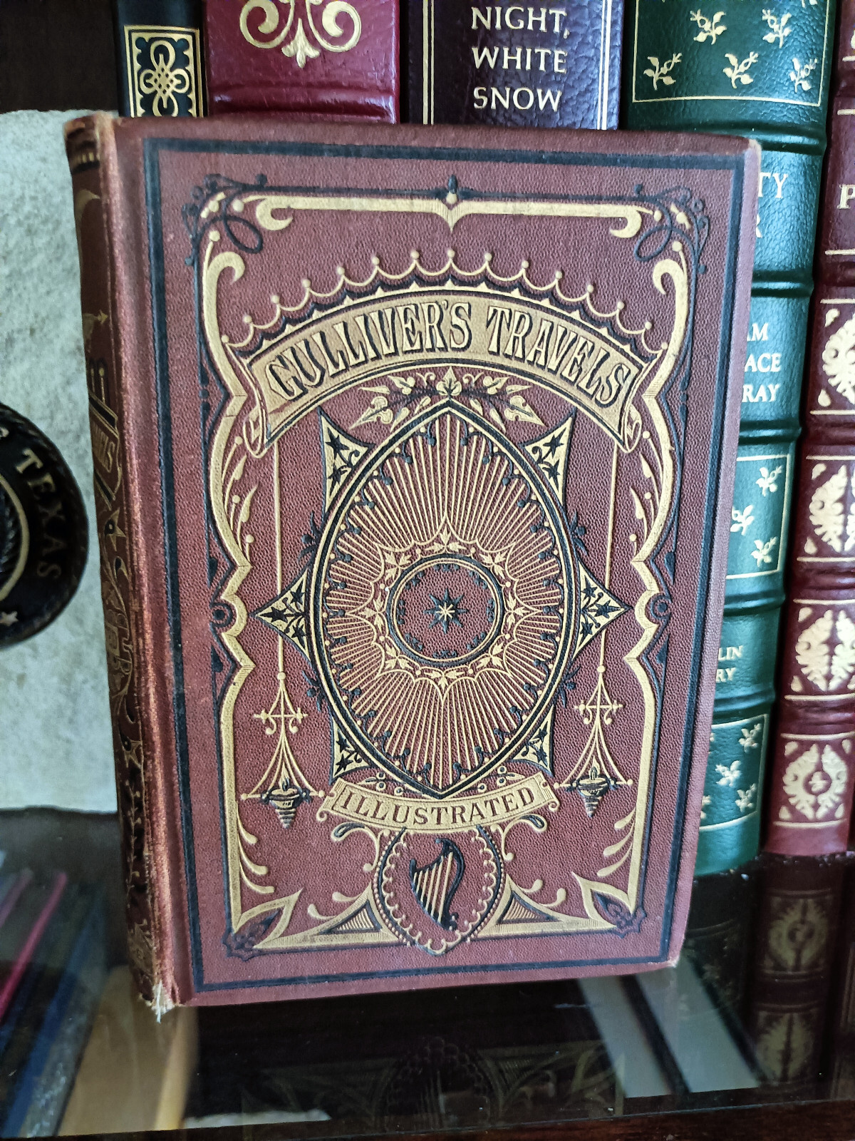 ANTQ_Gulliver’s Travels_Jonathan Swift_late 1890s?_Fine Binding_Gilt_Very Good