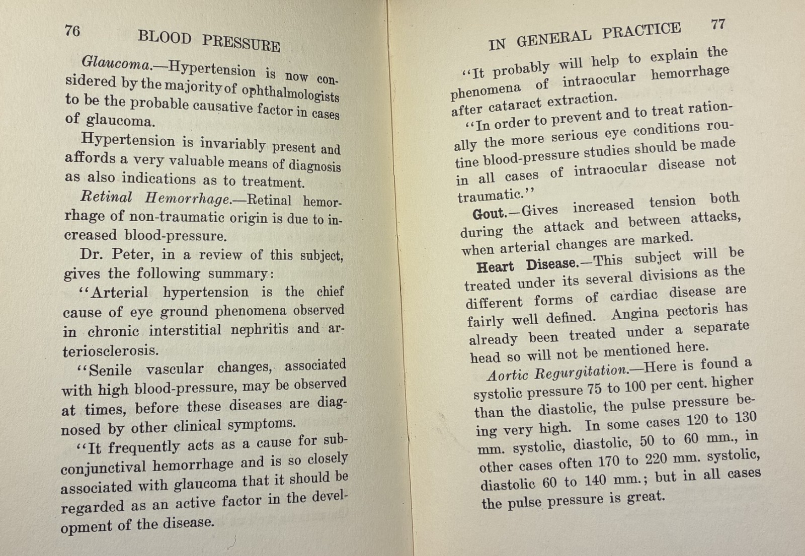 BLOOD PRESSURE IN GENERAL PRACTICE. Antique 1915 HC. P. Nicholson. Very Rare.