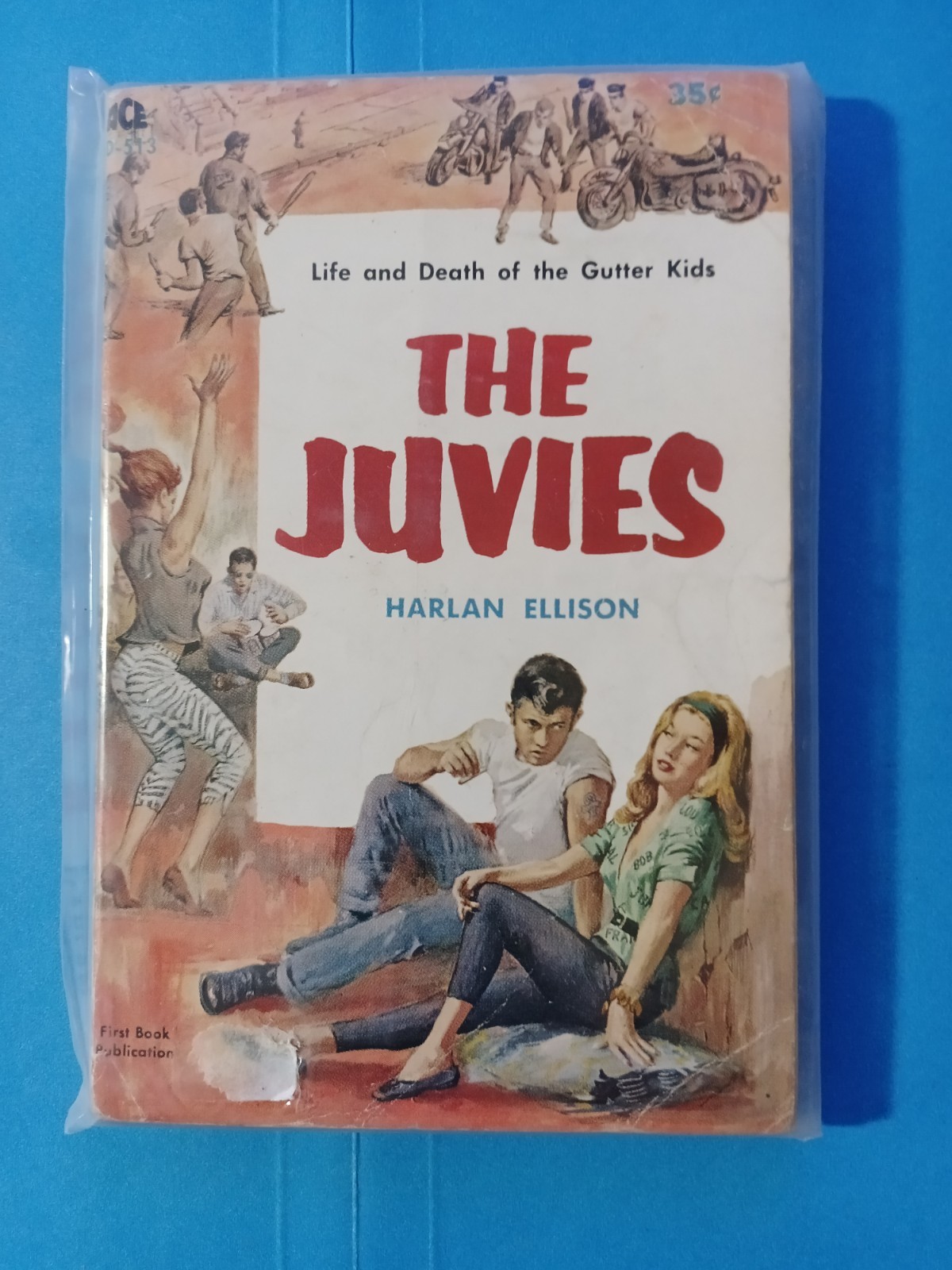 The Juvies HARLAN ELLISON 1961 Rare Dual Signed Autograph Vintage Paperback ACE