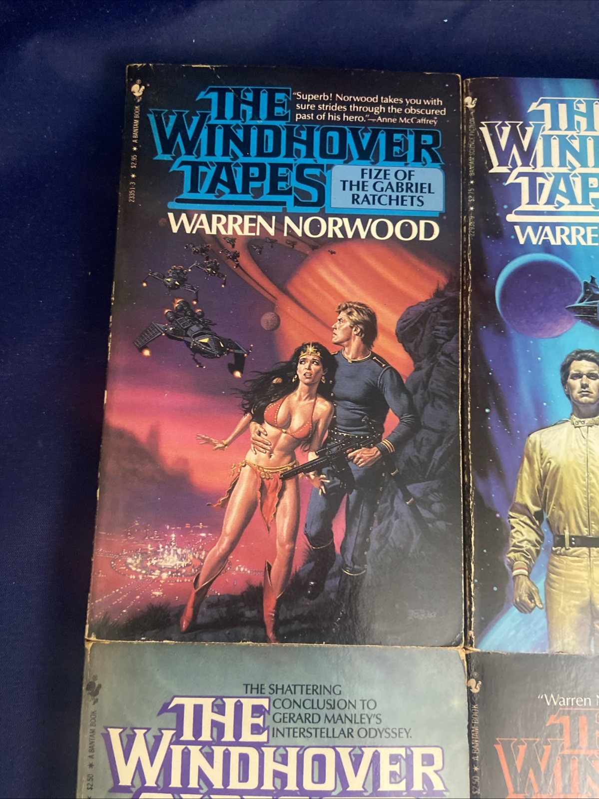 Lot Of 4 The Windhover Tapes by Warren C. Norwood 1st Prints 1980s Exc Cond