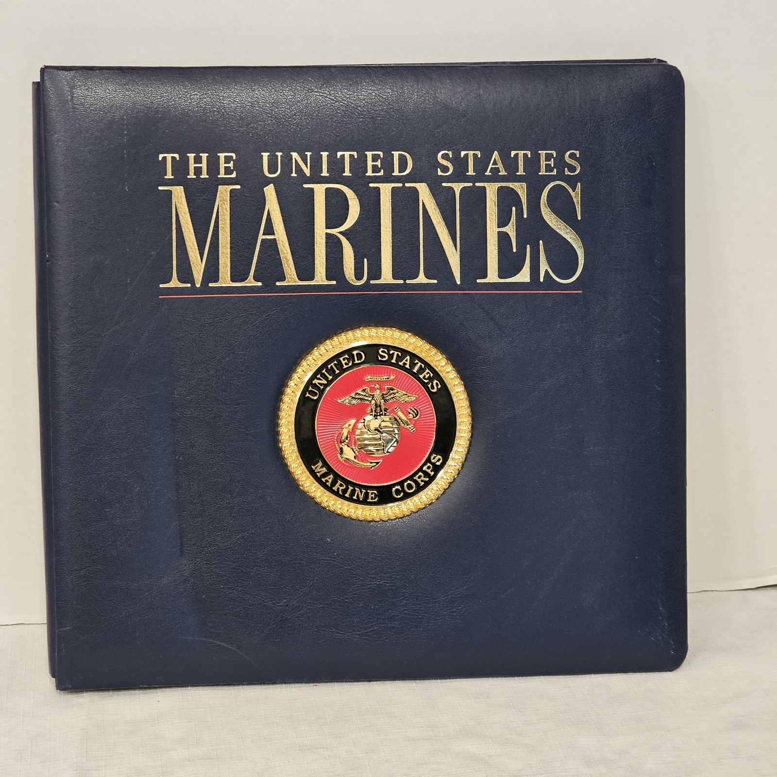 K & Company SCRAP BOOK United States MARINE Corps Leather Bound Memory Book Keep