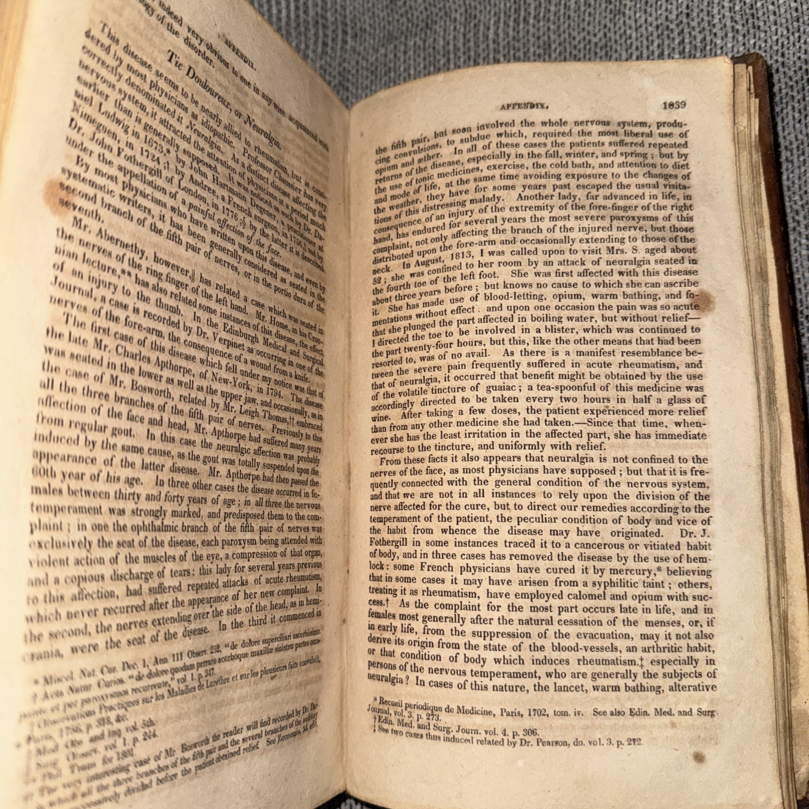 1822 Modern Practice of Physic Method of Treating Diseases Robert Thomas Leather