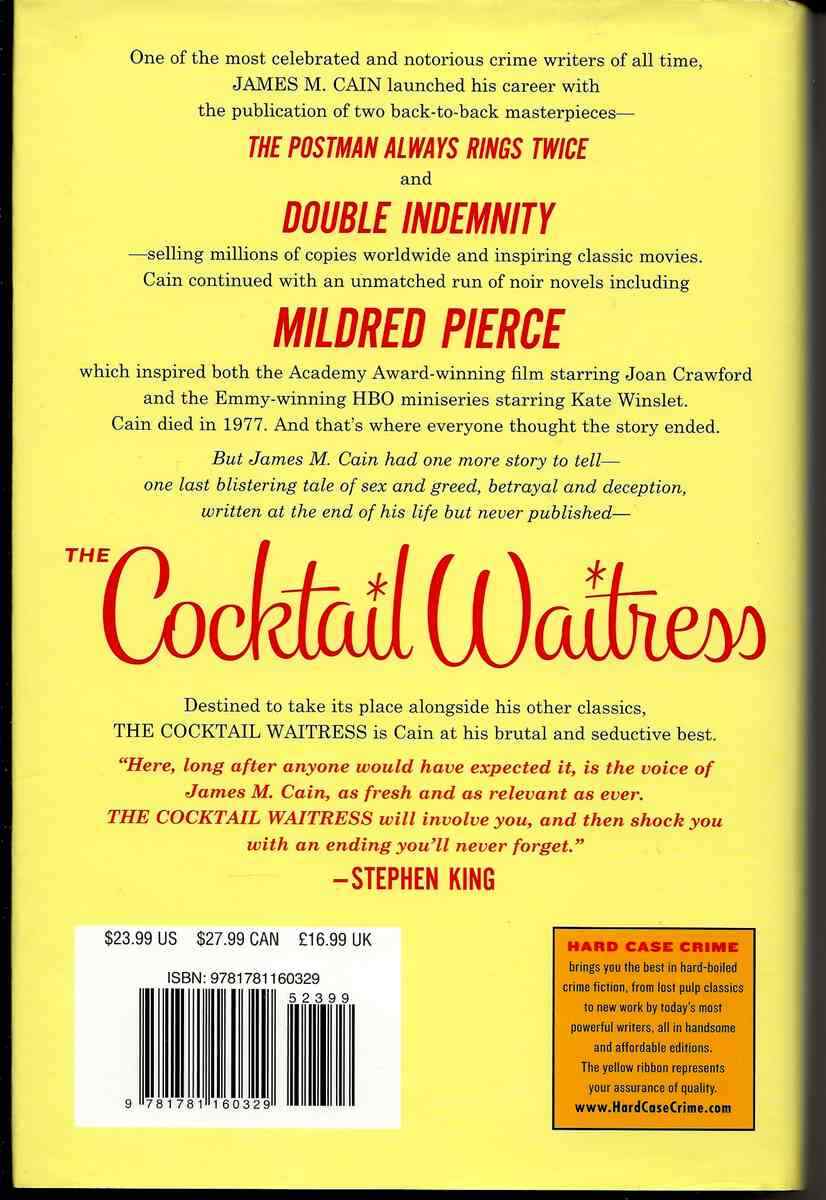 The Cocktail Waitress – First Hard Case Crime Edition (James M. Cain)