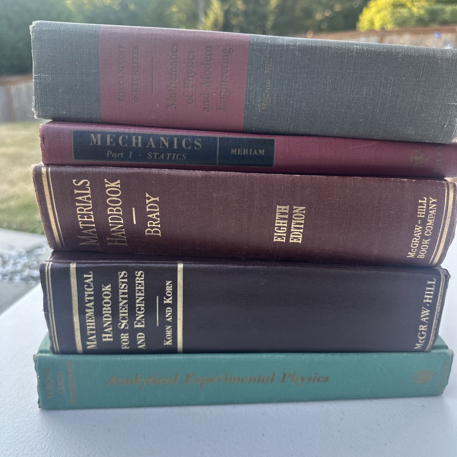 Vintage Mid-Century Engineering Physics Math Textbook Lot (5 Books) 1950s-1960s