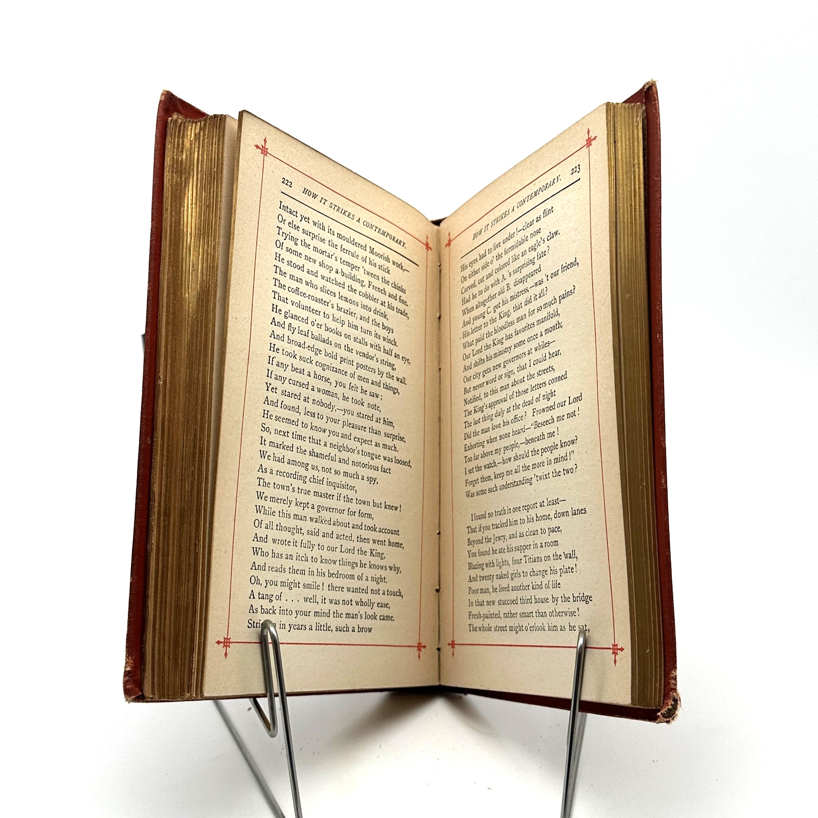 Victorian Robert Browning Excelsior Edition Gilt Decorative Cloth Poetry 1880s