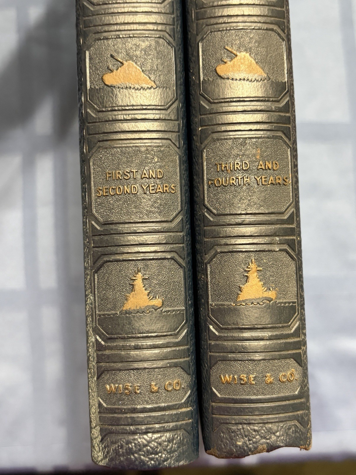 Pictorial History Of The Second World War Wm H Wise & Co 1944 Vols 1 & 2 WWII HC