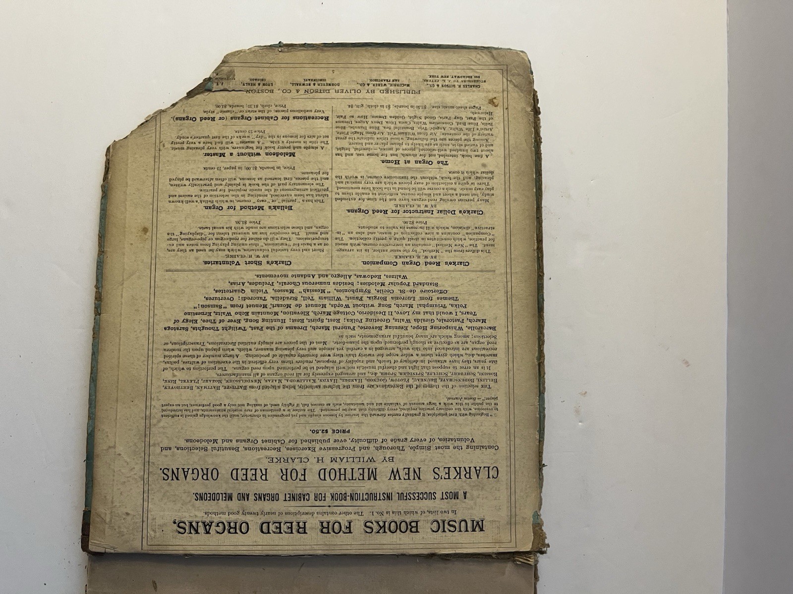 ?Baumbach’s Sacred Quartet Opening And Closing Of Services 1862.