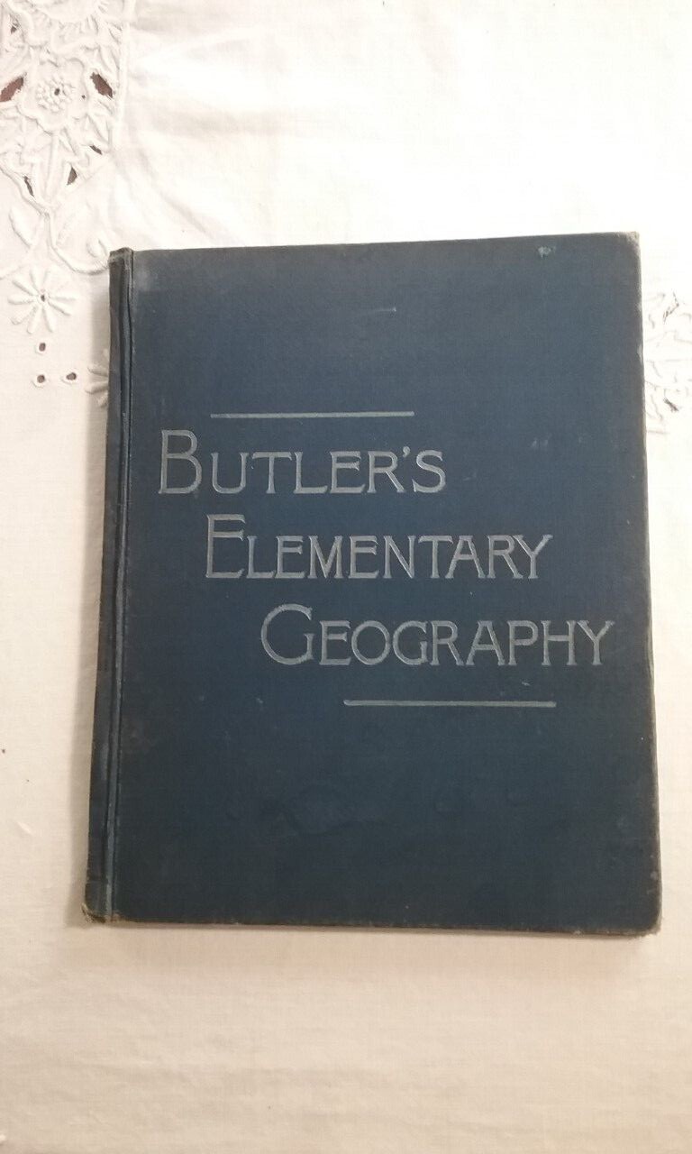 1888 Butler’s Elementary Geography Antique Book by Jacques W Redway