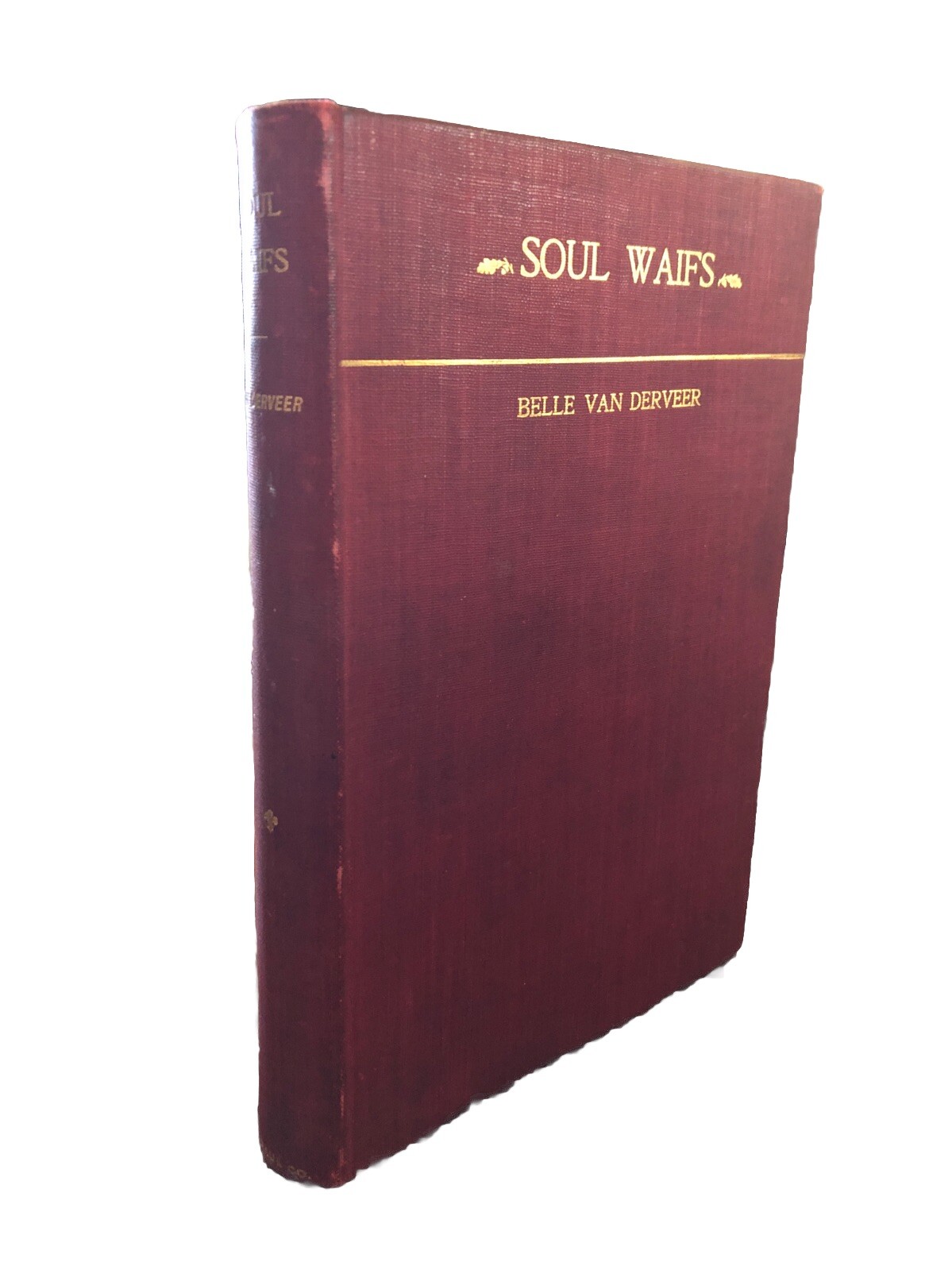 Soul Waifs Poems (1895) Belle Van Derveer Antique Poetry Book