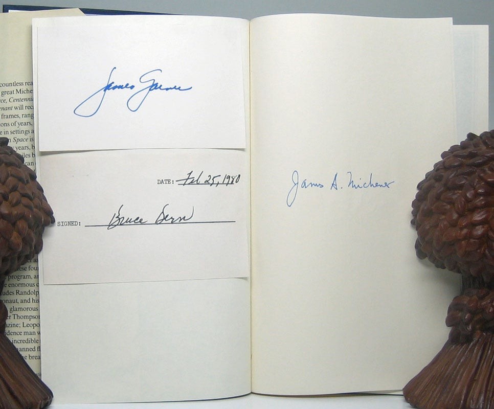 James A MICHENER / Space Signed 1st Edition 1982